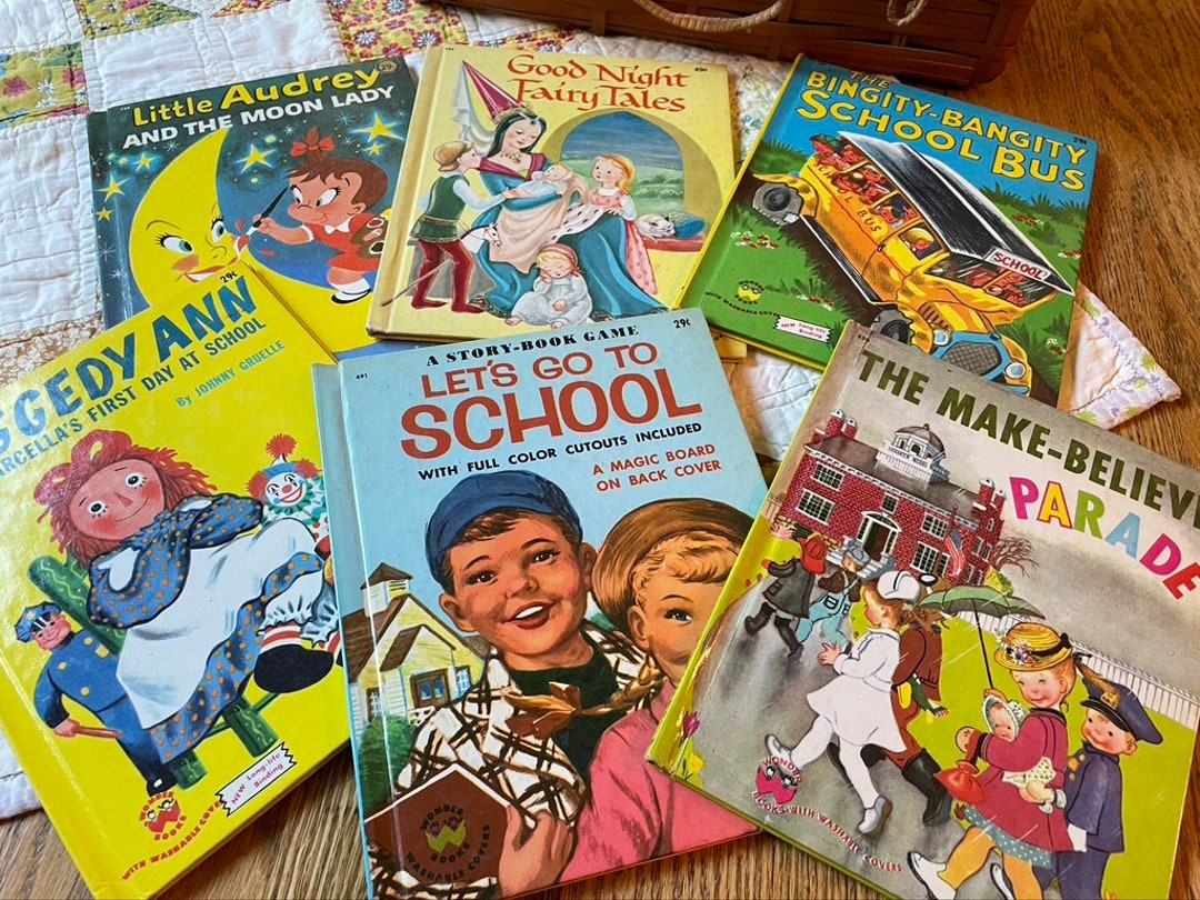 Six Charming Vintage Wonder Books 1949 Through 1960 Raggedy - Etsy