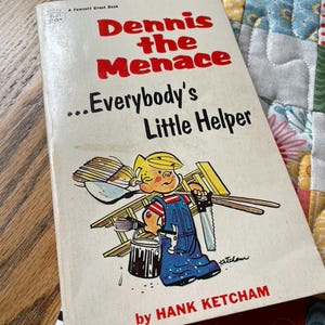 Vintage Paperback Comic Book Dennis the Menace Everybody’s Little Helper