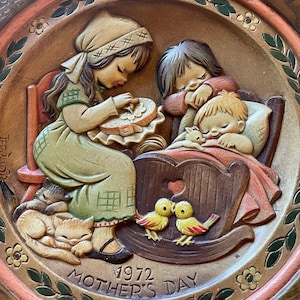 【M様】ご確認　アンリ人形　Ferrandiz 【母の日プレート・1974】 Anri, Ferrandiz Mother's Day Plate | Replacements, Ltd.