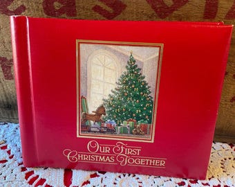 Our First Christmas Together a Vintage 1987 Hallmark Photo Album for 3.5x5 Inch Photos