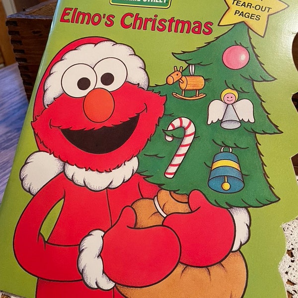 Elmo Coloring Book Etsy