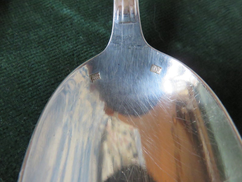 French Vintage Silver Plate Flatware Ten Vintage Silver Plated Dinner Spoons French Antique Silverware Vintage Dining 1920/'s Paris Chic