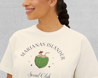 Marianas Islander Social *Coconut* Club Boxy Tee