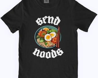 Senden Sie Noods Silly Ramen Noodle Lover Grafik Unisex Shirt