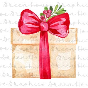 Weihnachtsgeschenk PNG Sofortiger Download zum Basteln von DIY Weihnachtskarten und Projekten Hochwertiges druckbares Design für Weihnachtsdekorationen oder POD