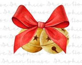 Christmas Bells PNG | Holiday Card Design (Digital Download)