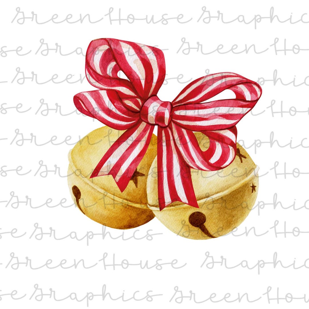 Christmas Bells PNG Instant Download Crafting DIY Holiday Cards and ...