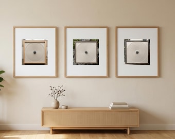 Zen Ripple Wall Art Set of 3, Japandi Printable Art, Minimal Neutral Decor, Wabi Sabi Wall Art, Japanese Zen Decor, Digital Download