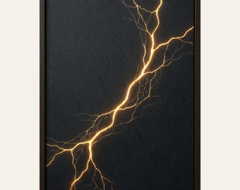 Kintsugi Black Gold Wall Art Printable | Japandi Luxury Decor | Zen Minimalist Art | Digital Download | 2:3 Ratio Printable