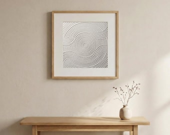 Zen Sand Garden Wall Art | Japanese Rock Garden Printable | Minimal Japandi Decor | Wabi Sabi Art | Calm Neutral Decor Download