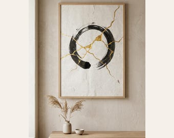 Japandi Abstract Wall Art Printable | Zen Calm Decor | Minimalist Neutral Artwork | Digital Download | 2:3 Ratio Printable