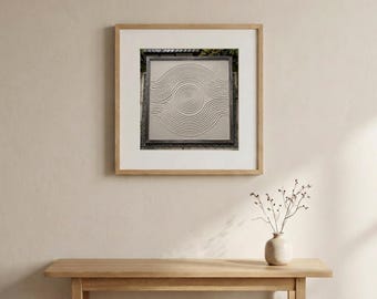 Zen Sand Garden Wall Art | Japanese Rock Garden Printable | Minimal Japandi Decor | Wabi Sabi Art | Calm Neutral Decor Download