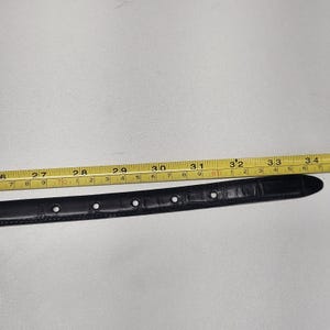 Cinturón estilo western vintage BRIGHTON para mujer, talla M 30, de cuero negro con hebilla plateada. imagen 6