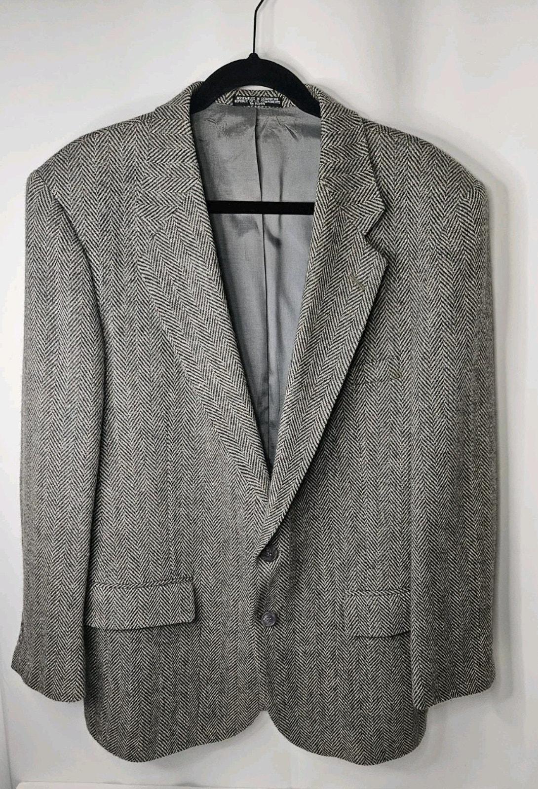 ジャケット・アウター HAND MADE herringbone over wool coat Petite Herringbone Wool Smart Coat