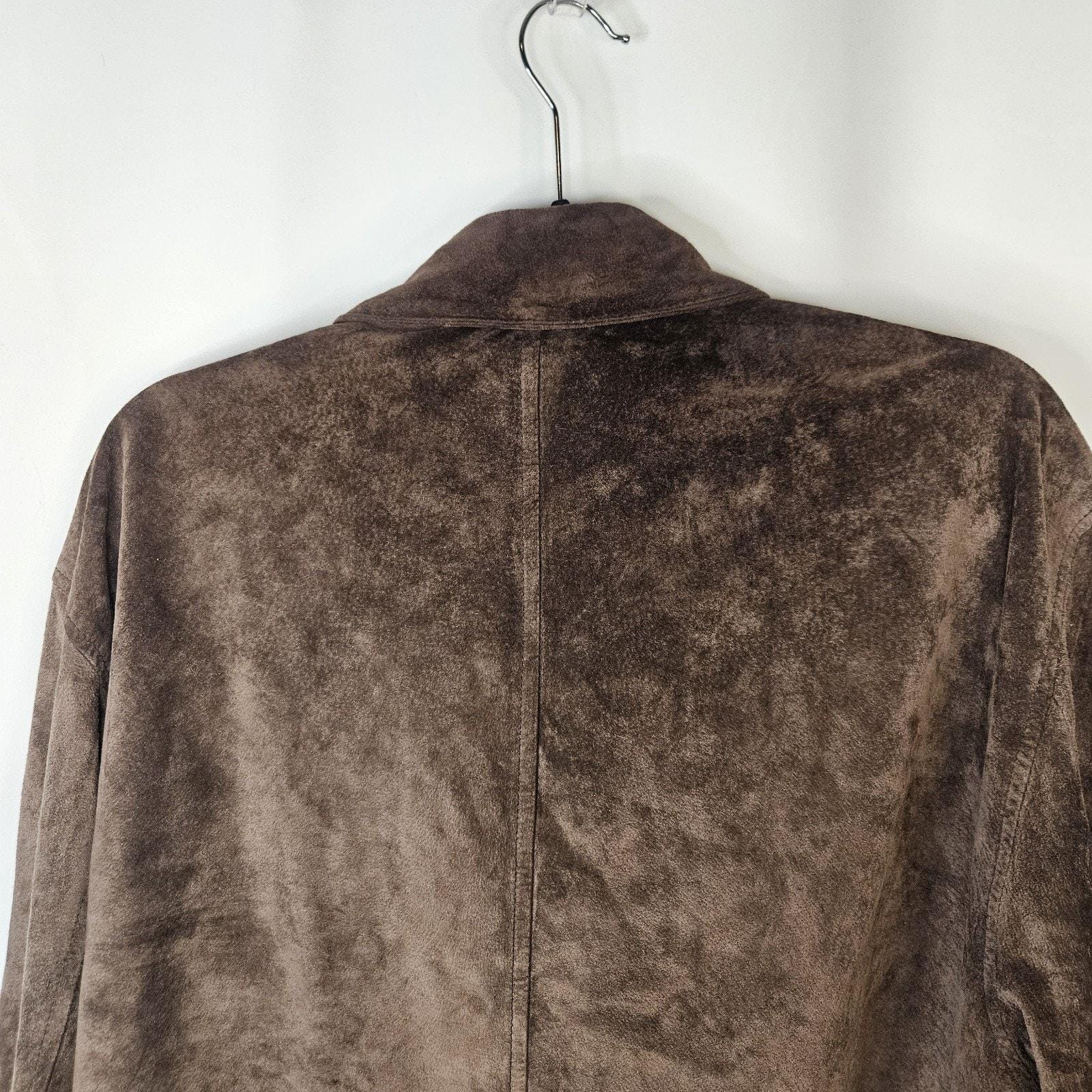 Blouson classique en daim marron Newport Harbor pour hommes