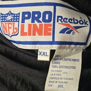 Chaqueta reversible bordada vintage Reebok Pro-Line Kansas City CHIEFS, talla 2XL XXL imagen 8