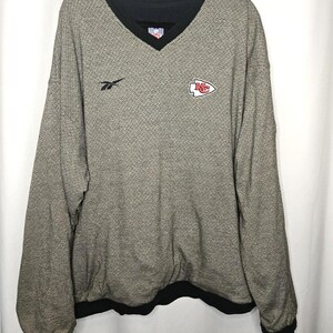 Chaqueta reversible bordada vintage Reebok Pro-Line Kansas City CHIEFS, talla 2XL XXL imagen 2