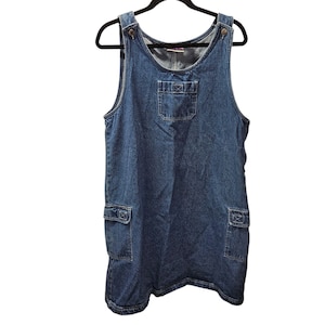 90s Overall Dress - Etsy