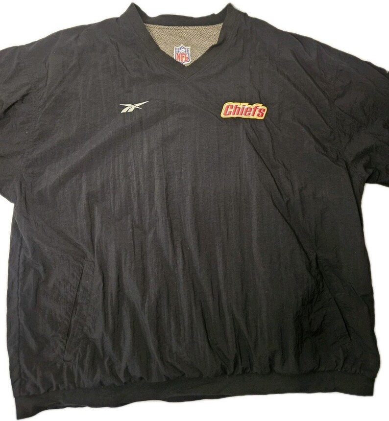 Chaqueta reversible bordada vintage Reebok Pro-Line Kansas City CHIEFS, talla 2XL XXL imagen 10