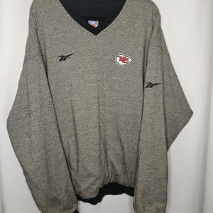Chaqueta reversible bordada vintage Reebok Pro-Line Kansas City CHIEFS, talla 2XL XXL imagen 4