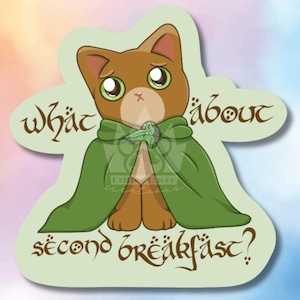 Autocollant mignon imperméable en vinyle avec un chat