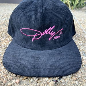 Dolly Black Corduroy Trucker Hat Embroidered Dolly Trucker Hat for Country Concert Trucker Hat Country Music Gift Idea Dolly Parton Lover