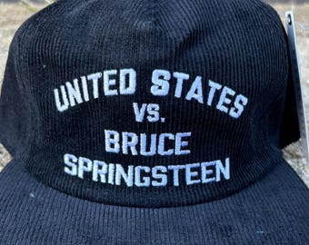 Cappellino Da Baseball Bruce Springsteen - Logo Cerchio Stella, Nero, Regolabile, Unisex