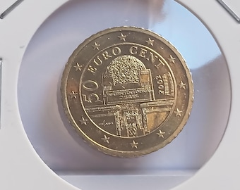 2002年 ドイツ 50ユーロセント硬貨 G ミント 希少コイン