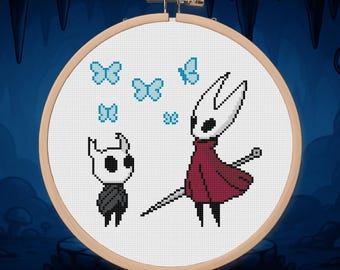 Hollow Knight Cross Stitch Pattern