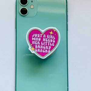 Cute quote phone grip/stand