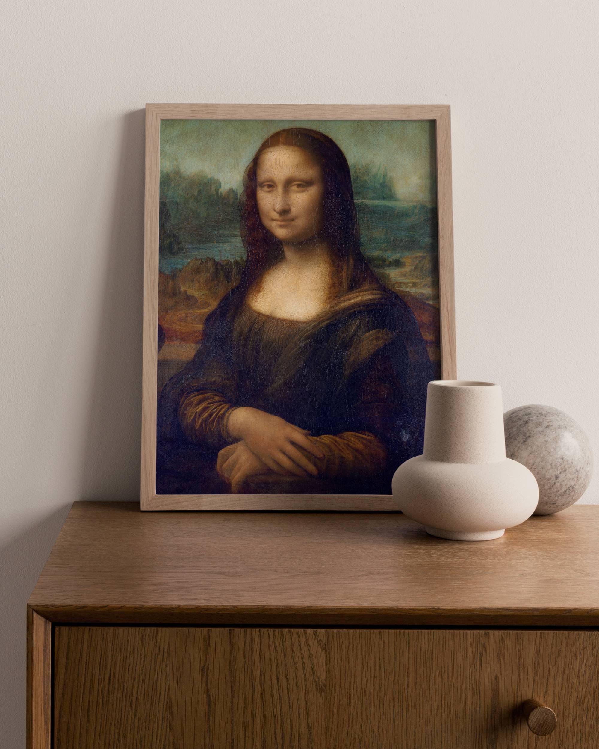 Leonardo Da Vinci, Mona Lisa - Vintage Reproduction Art Print
