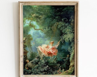 Vintage Painting of the Swing by Jean-honoré Fragonard, DIGITAL