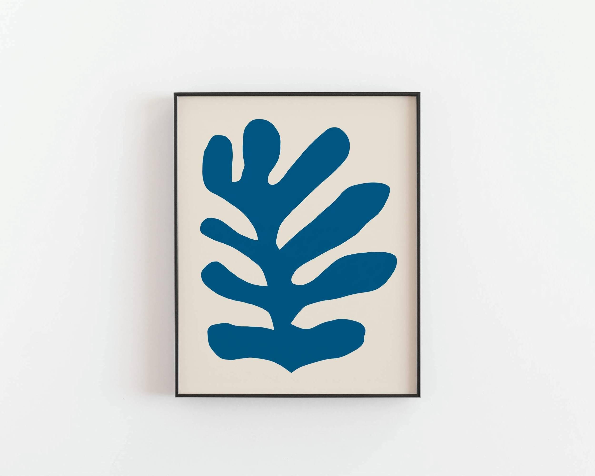 Matisse リーフデザイン 大判絵画　70×70cm Henri Matisse, Spray of Leaves - Vintage Reproduction Art Print