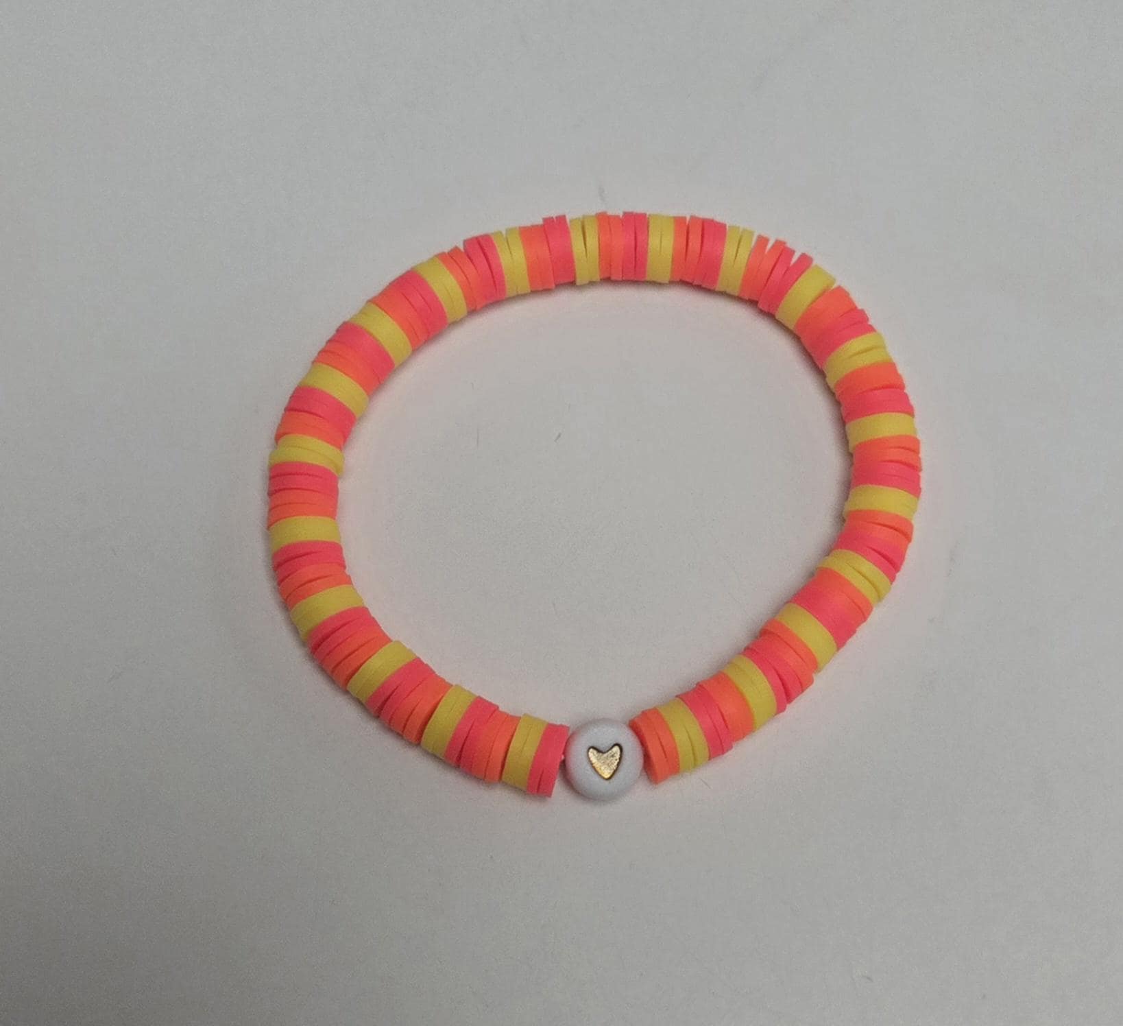 Neon Sunset Beaded Bracelet
