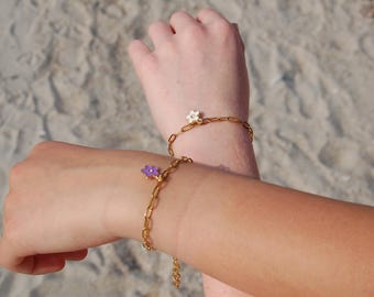 Gold Friendship Charm Bracelets