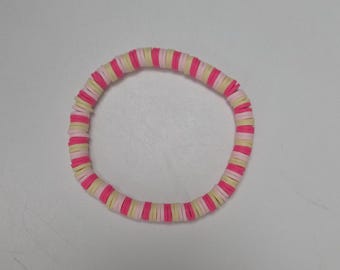 Pink Lemonade Beaded Bracelet