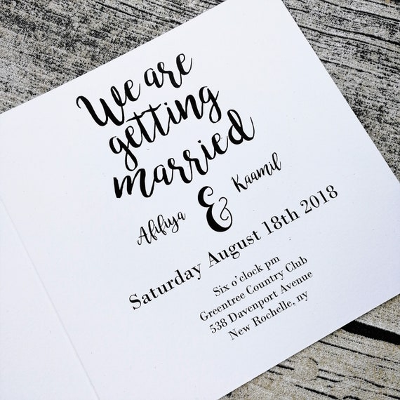 Customizable Wedding Invites Afribo Wedding Invitation Etsy