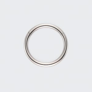 14G 16G 18G 20G Titanium Silver Segment Clicker Ring For Nose/Earlobe/Septum/Cartilage Hoop/Helix/Daith/Lip/Eyebrow/Hypoallergenic/Gift