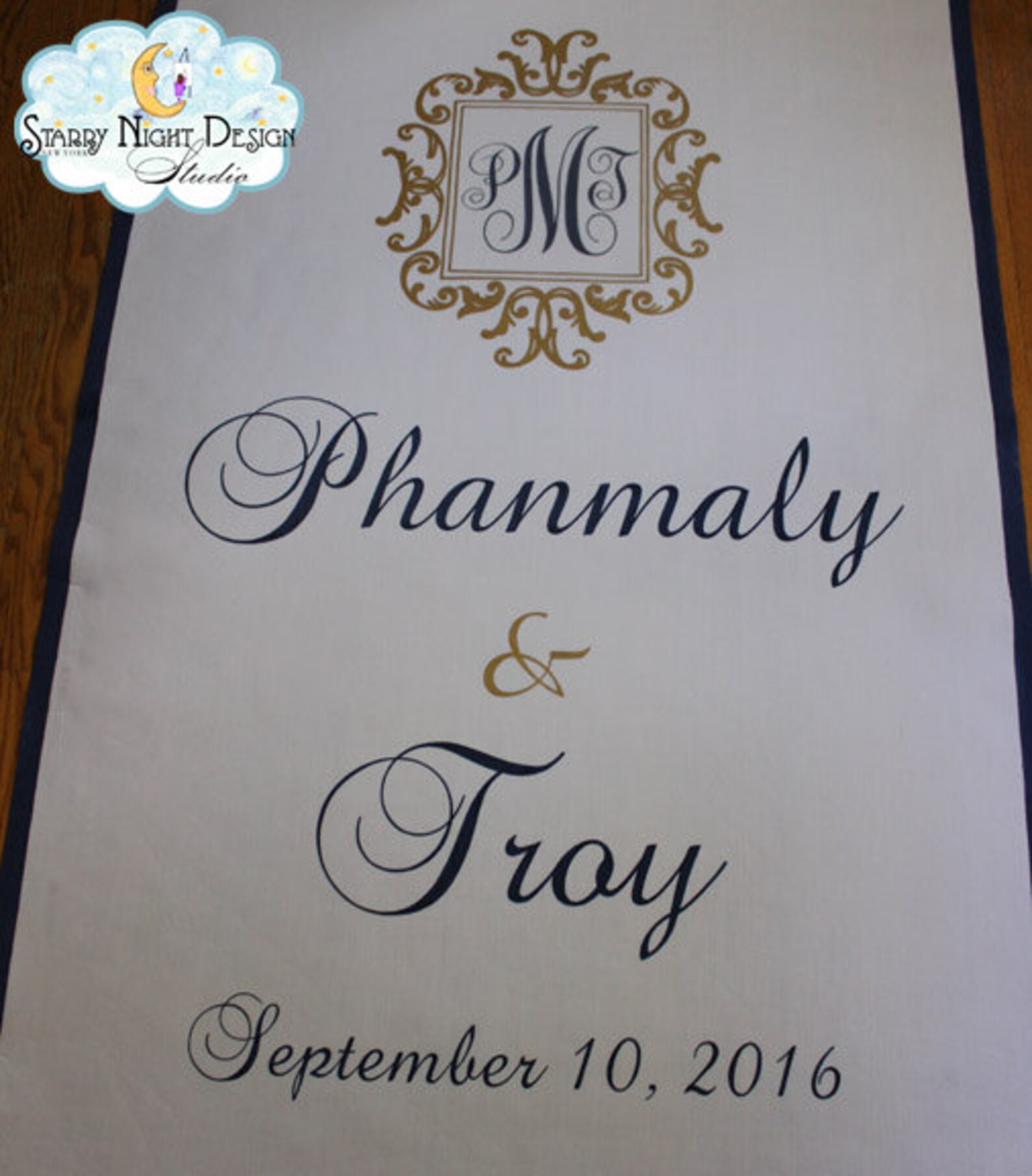 Aisle Runners Custom Aisle Runners with Monograms Black and Etsy