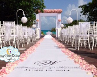 Non Slip Aisle Runner (not SHEER paper or CHEAP vinyl), Exclusive Safety Grip Runner backed with foam is SAFE to walk on and easy to install