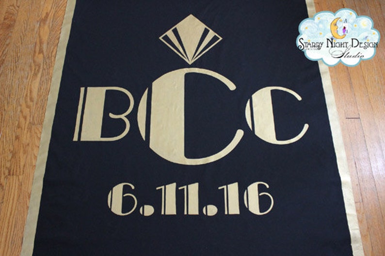 Aisle Runner Great Gatsby Aisle Runner Wedding Aisle Runner Etsy