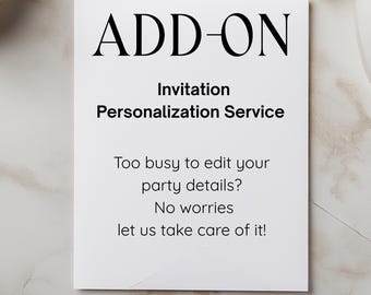 FILL IN SERVICE for Invite only