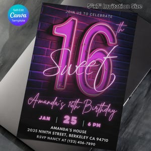 16th birthday invite, sweet sixteen invite, sixteenth birthday, sweet 16 evite, 16th invitation, 16th birthday girl, neon glow party, sweet 16 invite, printable sweet 16, 16th birthday party, sweet 16 printable, sweet 16 sixteen, sixteen birthday, sweet sixteen party, 50th birthday invite, luxury invitation, sweet 16 invitation, sweet 16 invitations, 16th birthday, sweet 16 decor, 16 birthday party, birthday video, sweet 16 party, sweet 16, girl birthday invite, sweet 16 birthday