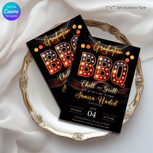 graduation bbq invite, chill and grill template, editable grad party card, canva bbq invitation, backyard grad party invite, printable bbq invite, fun graduation template, neon bbq invitation, grad party cookout card, class of 2025 invite, graduation cookout invite, self edit bbq invite, casual grad celebration, bbq party invitation, graduation party, bbq invitation, graduation dinner, chill and grill, celebrate the grad, graduation bbq, graduation cookout, barbecue invitation, grad party evite