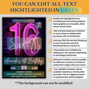 16th birthday invite, sweet sixteen invite, sixteenth birthday, sweet 16 evite, 16th invitation, 16th birthday girl, neon glow party, sweet 16 invite, printable sweet 16, 16th birthday party, sweet 16 printable, sweet 16 sixteen, sixteen birthday, sweet sixteen party, 50th birthday invite, luxury invitation, sweet 16 invitation, sweet 16 invitations, 16th birthday, sweet 16 decor, 16 birthday party, birthday video, sweet 16 party, sweet 16, girl birthday invite, sweet 16 birthday