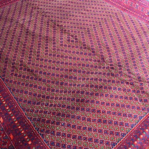 Pink Rug 8x10; Floral Area Rug 8x10 Afghan Handmade Wool Rug - Vintage 8x10 Traditional Rug - Oriental Pink Rug for Living Room & Bedroom
