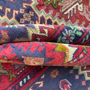 Vintage Afghan Wool Rug: 4x6 Antique Oriental Area Rug