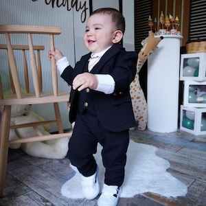 5-teiliger Jungen-Frack, Ringträger-Outfit