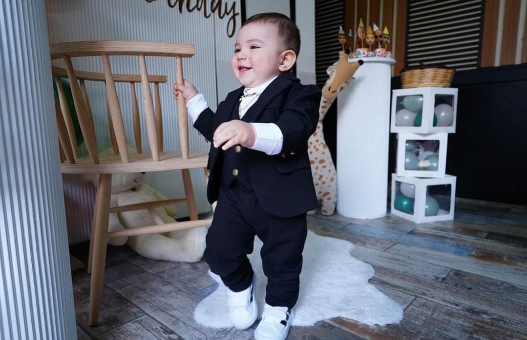 sachin and babi light blue dress Toddler Gray Dress Pants main image 1