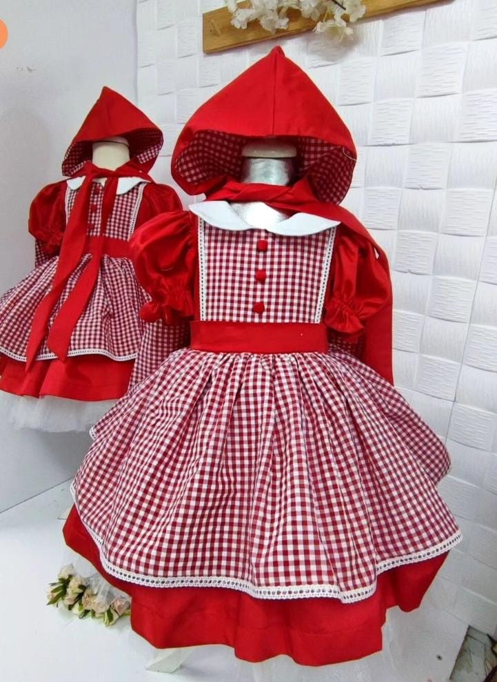 Abito Donna Manica Lunga Quadretti Con Cappuccio – Stile Casual Largo, Colore Vino, Taglie Forti